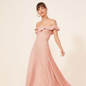 Reformation Verbena dress Blush size 8